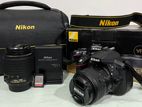 NIKON D5300 with 18-55 55-200MM Camera set