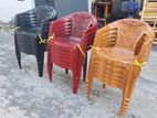 Nippon Plastic Arm Chairs Black