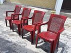 Nippon Plastic Arm Chairs