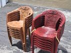 Nippon Plastic Arm Chairs