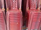 Nippon Plastic Chairs Maroon