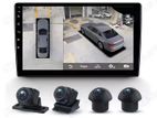 Nissan Magnite 4GB Ram Android Player With 360 Brid View Camera System