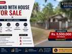 (NL636) 6.7 Perch Land With House for Sale in Mount Lavinia