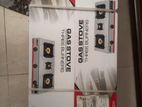 Nobel Gas Stove Stainless Steel Brass Glass