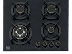 Novo Luxury Safety 4 Brass Burners Gas Cooker Hob