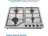 Novo Modern Safety 4 Burner Gas Cooker hob