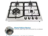 Novo Premium Stainless Steel Gas Cooker Hob with Safety FFD