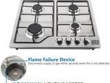 Novo Safety 4 Burner Gas Cooker Hob with FFD H59