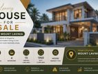 (NR727) Luxury House for Rent in Mount Lavinia