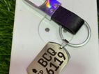 Number Plate Keychain