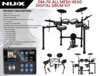 NUX DM-7X Professional Digital Electronic Drum Set with All Mesh Heads