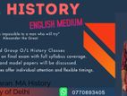 O/l History English Medium Online Class