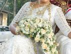 Off White Bridal Wedding Saree