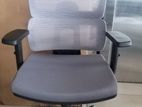 Office Chair High Back with Head-Dress (silver) -