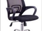 OFFICE CHAIR MEDIUM BACK WITH NICKEL BASE - OC1001