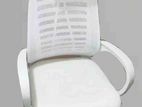 Office Chair with Head-Dress White -Oc1030
