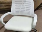 Office Chair with Head-Dress White -OCBH003 /948A