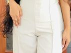 office wear white leg pant