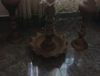 Antique Oil Lamp with 2.5 Vases