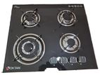 Oktan Glass Top 4 Burner Gas Hob