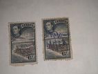 Old Ceylon Colombo Harbour Stamp