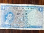 Old Ceylon King and Queen Note