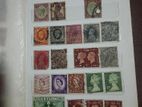 Old Ceylon Stamp Album