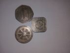 Old Ceylon Three Coins