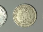 Ceylon Old Silver Coins