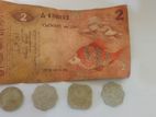Old Sri Lankan 2 Rupees - පැරණි මුදල් නෝට්ටු