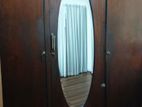 Old Teak Wood Cupboard with Mirror
