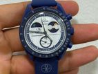 Omega X Swatch mission to moonphase (Blue)