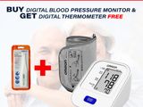 Omron Blood Pressure Monitor HEM-7120 +Thermometer