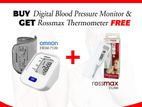Omron Blood Pressure Monitor HEM 7120 with Rossmax Thermometer