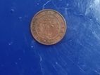 One Cent Ceylon 1945 Old Coin