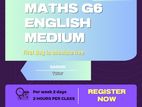 Online Grade 6 Mathematics Classes for English Medium