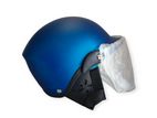 Open Face Basic Helmets - Blue Matte