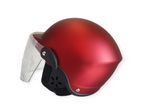 Open Face Basic Helmets - Red Matte
