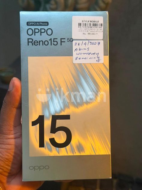 Model Oppo Reno 4 Oppo Reno 15F 12GB 512GB (Used) | ikman