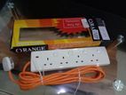 ORANGE 13A TRAILING SOCKET (10 METER) WIRE WITH PLUG TOP -440-1160