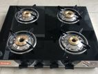ORANGE 4 BURNER GLASSTOP GLORIOUS (GLITTER) GAS COOKER -401