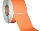 ORANGE Color Barcode Label Roll