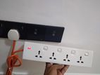 Orange Multi Trailer Socket With Universal Extension Cord
