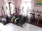 orbitrack with sheet exercise machine bike