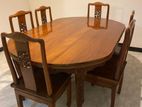 Burma Teak Wooden Furniture Dining Table set