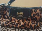 Coach Gold Cheetah Print Bag