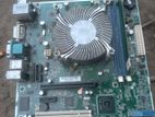 HP H61 Motherboard with Processor and A Ram