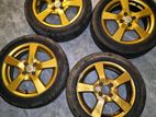 Japanese Alloy Wheels Size 15 with Tyres