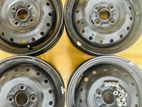 Mazda Flair / Wagon R Steel Rims with Wheel Caps Set (4 PCS)