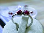 Silver Gemstone Ring